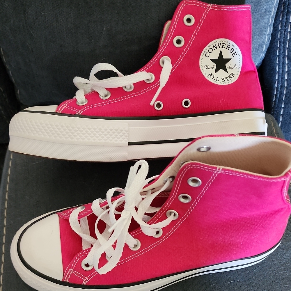 Converse Pink High-Top Sneakers
